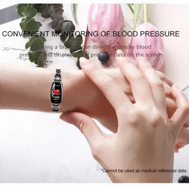 Waterproof Smart Fitness Bracelet w/ HR & BP Monitor For Women