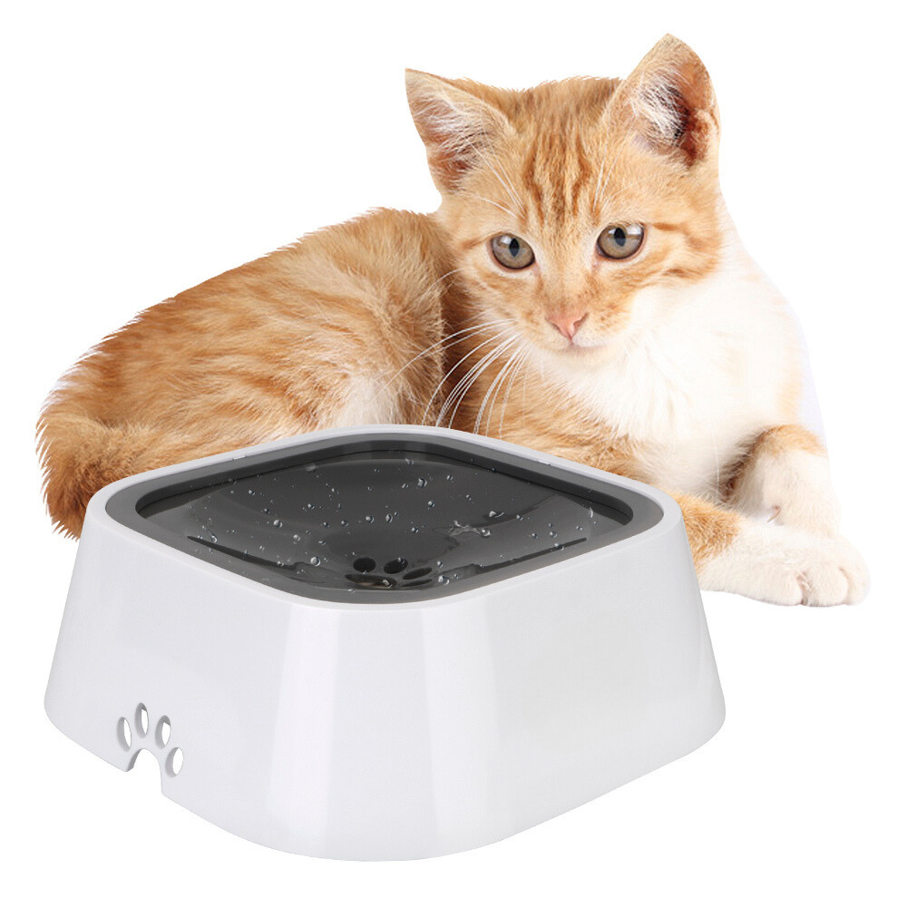 Large Capacity Anti-Overflow Dog Drinking Water Bowl