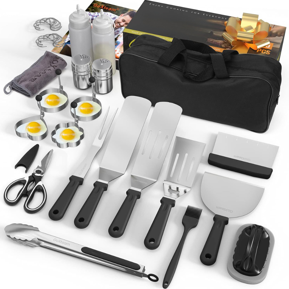 Complete High-Quality BBQ Griddle Accessories Tool Kit 30PCS