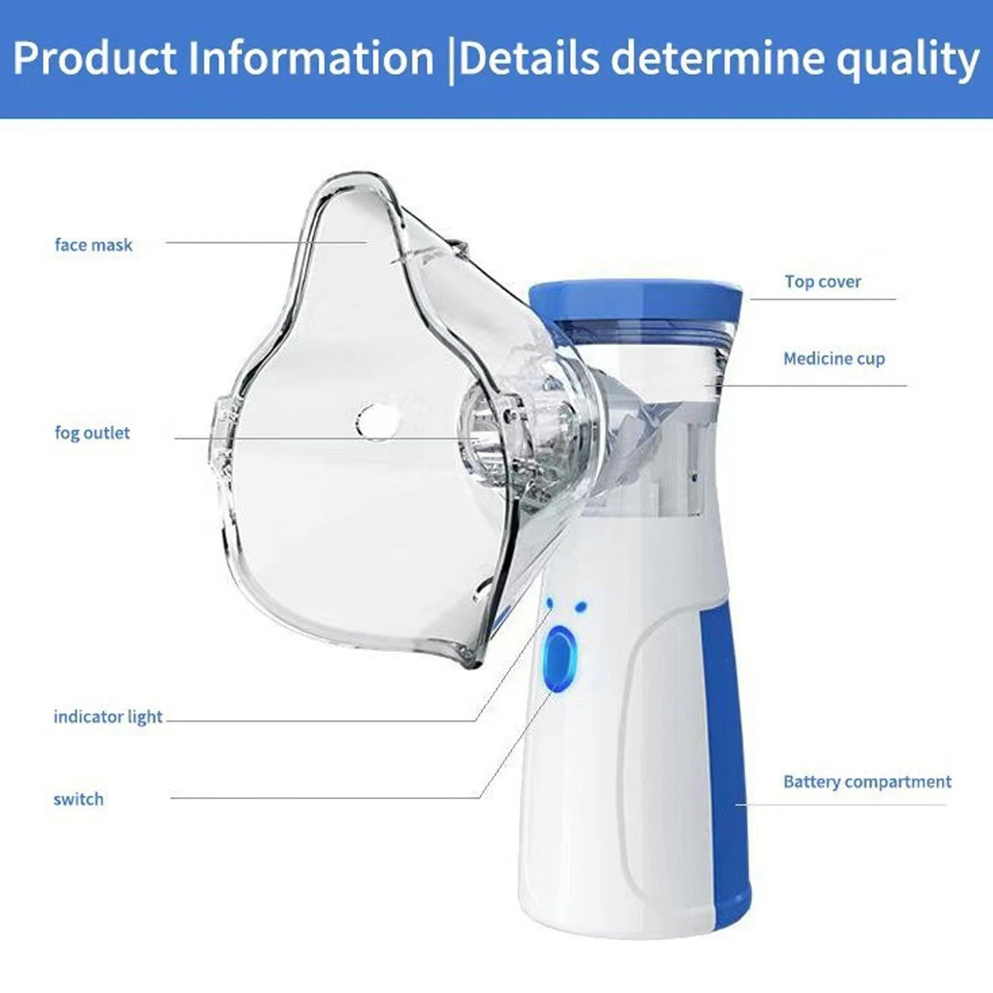 Portable Mini Mesh Nebulizer Adult & Kids