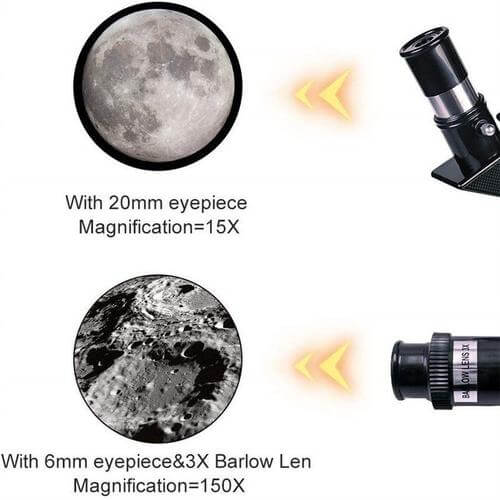 Professional Astronomical Telescope - Moon-Watching W/ Tripod Table Present - 150x Zoom