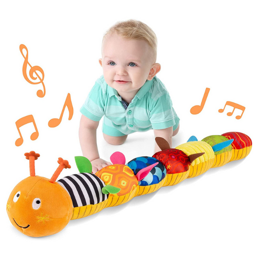 Musical Baby Rattle Stuffed Plush Sensory Caterpillar