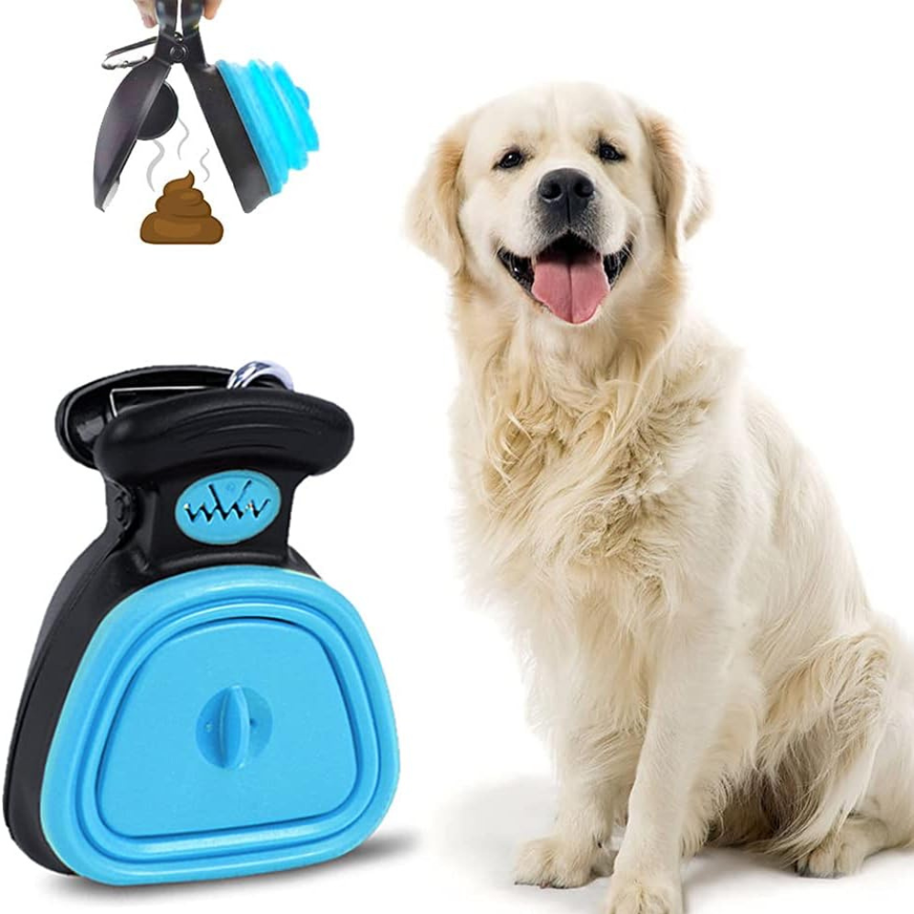 Collapsible Dog Pooper Scooper with Biodegradable Waste Bags