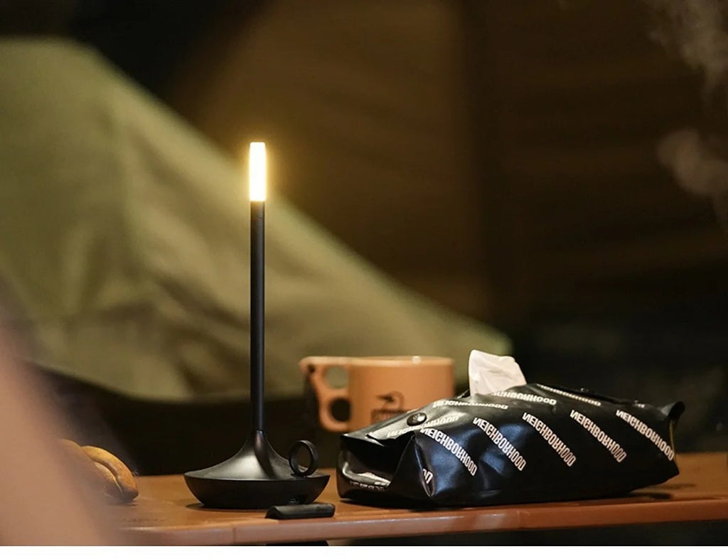 Wick LED Candle Light Table Lamp