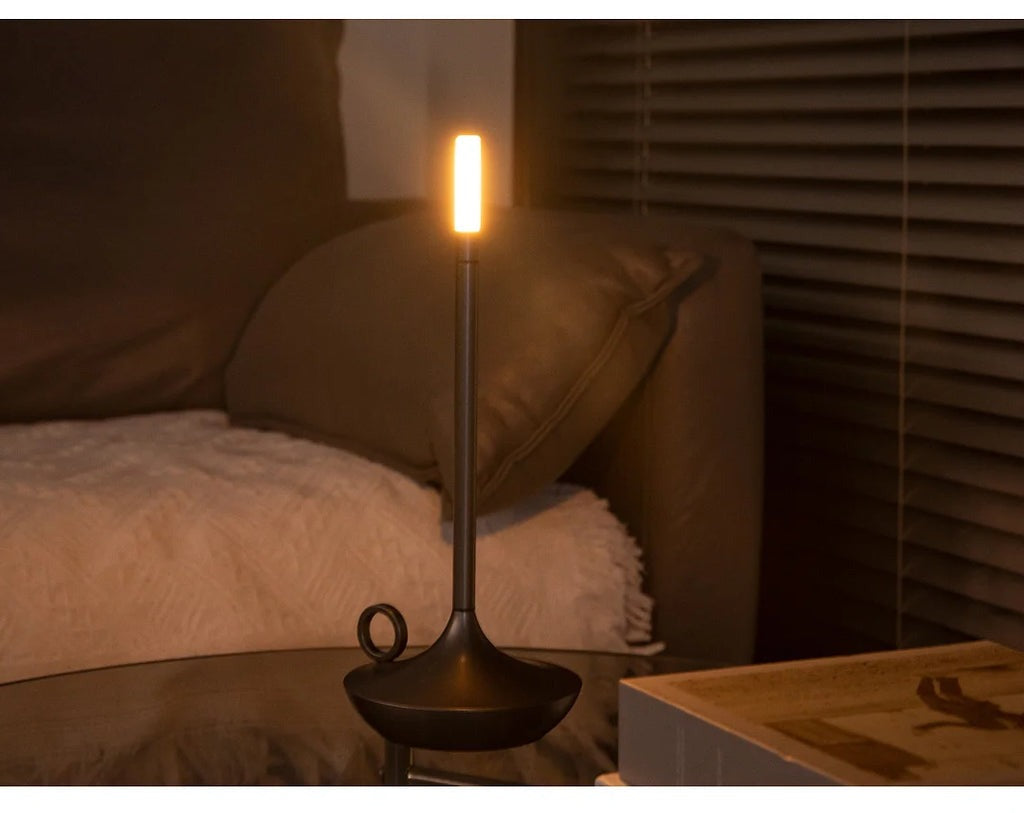 Wick LED Candle Light Table Lamp