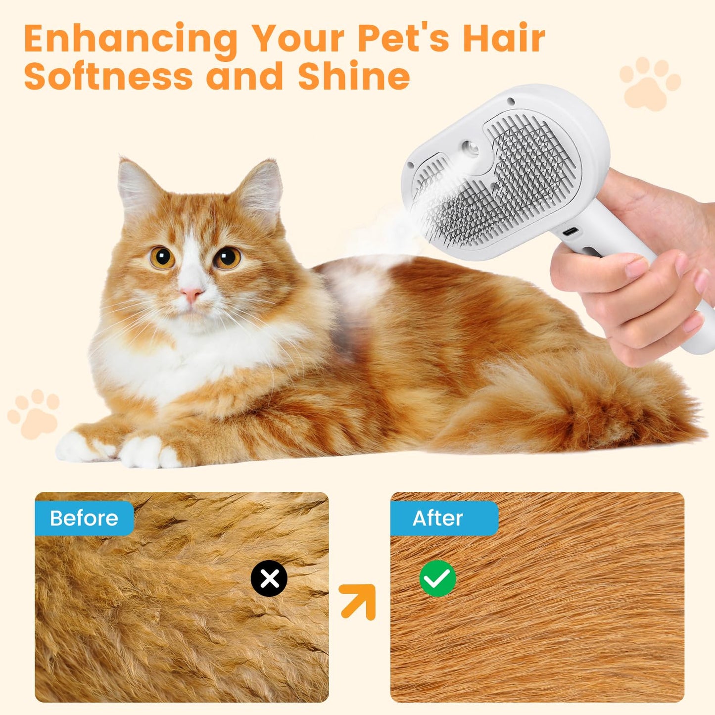 Cat And Dog Steam Brush