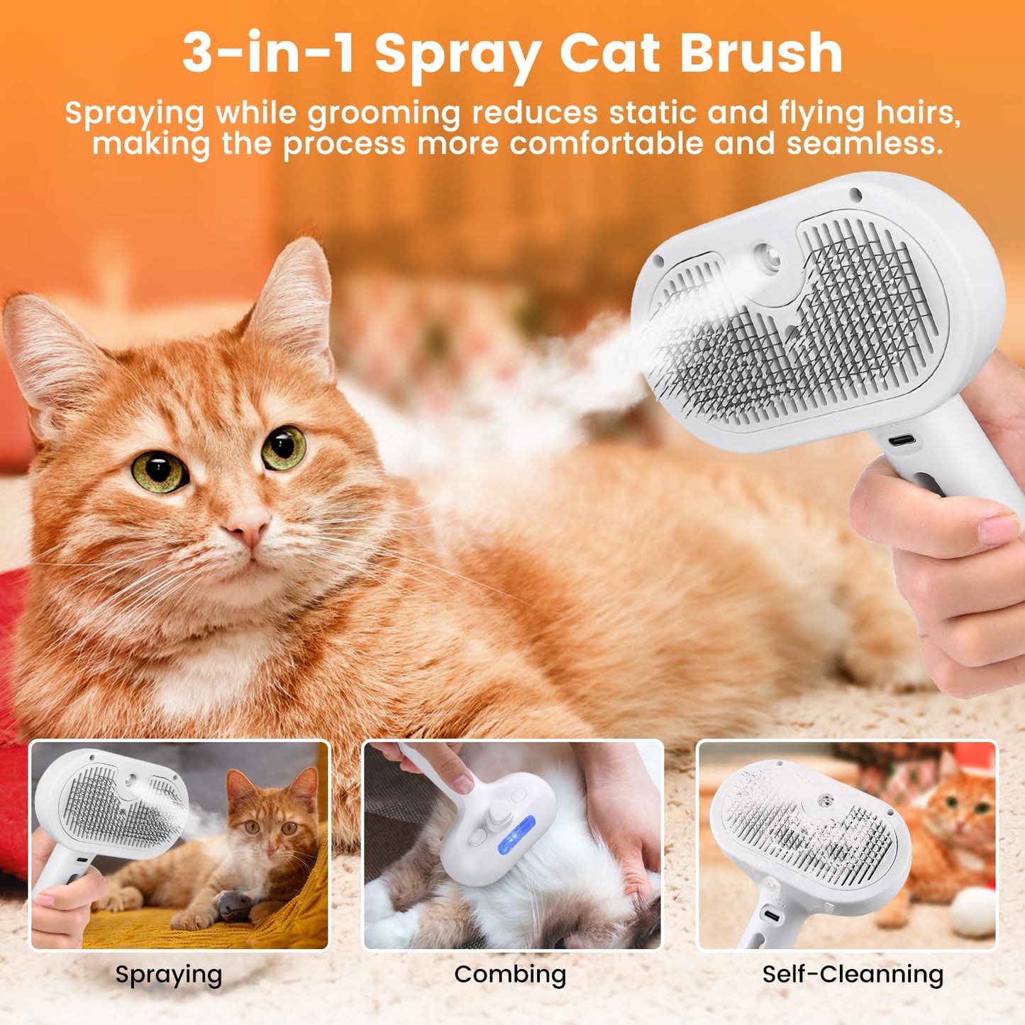 Cat And Dog Steam Brush