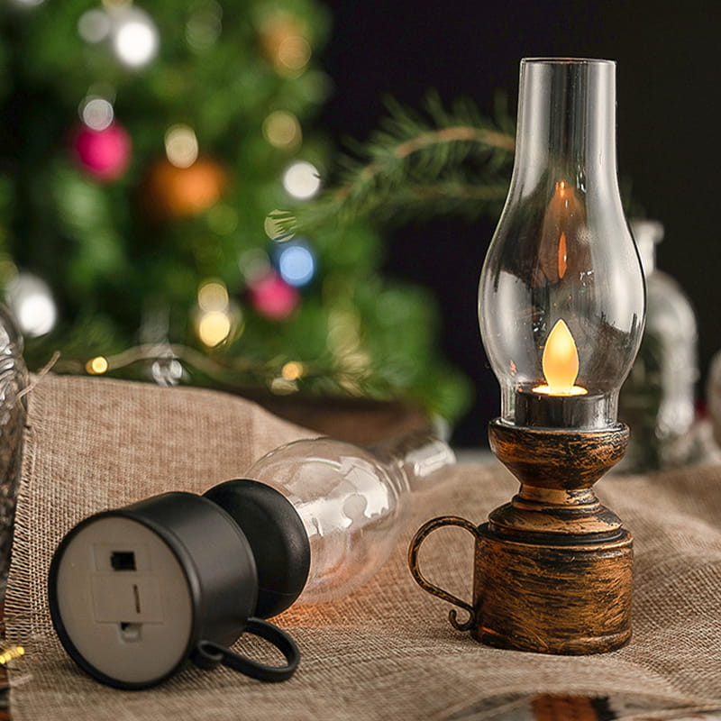 Led Vintage Kerosene Lamp, Electronic Swinging Candle