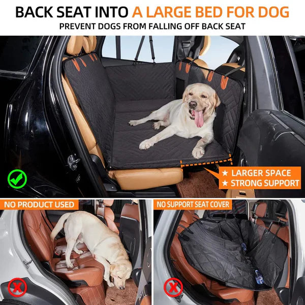 Hard Bottom Car Seat Cover for Dogs