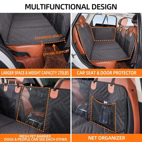 Hard Bottom Car Seat Cover for Dogs