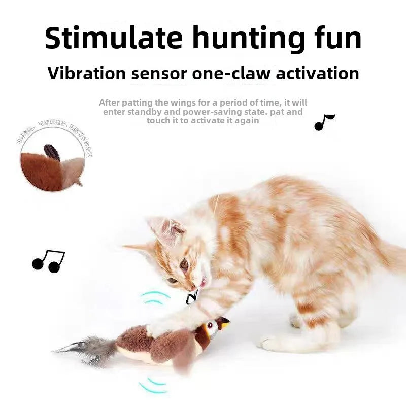 Interactive Flapping Bird Cat Toy