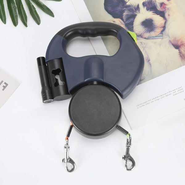 2 Dogs Retractable Leash