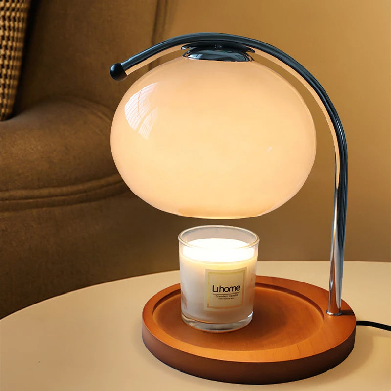 Retro Glass Candle Warmer Lamp