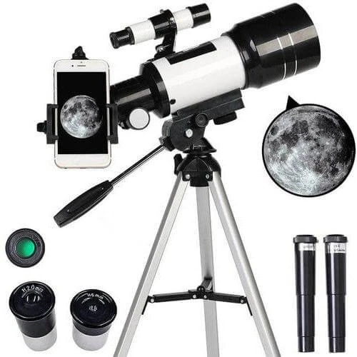 Professional Astronomical Telescope - Moon-Watching W/ Tripod Table Present - 150x Zoom