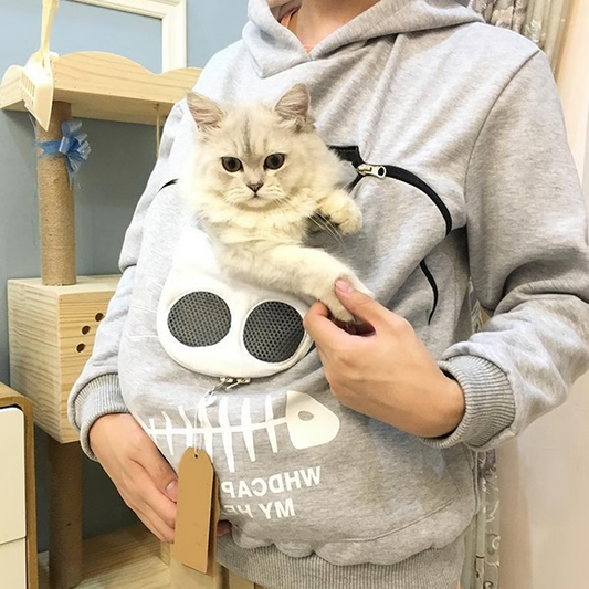 Cat Lover Hoodie Cuddle Pouch - Perfect Pet Gift