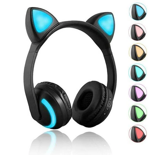 Cat Glowing Bluetooth Headphones