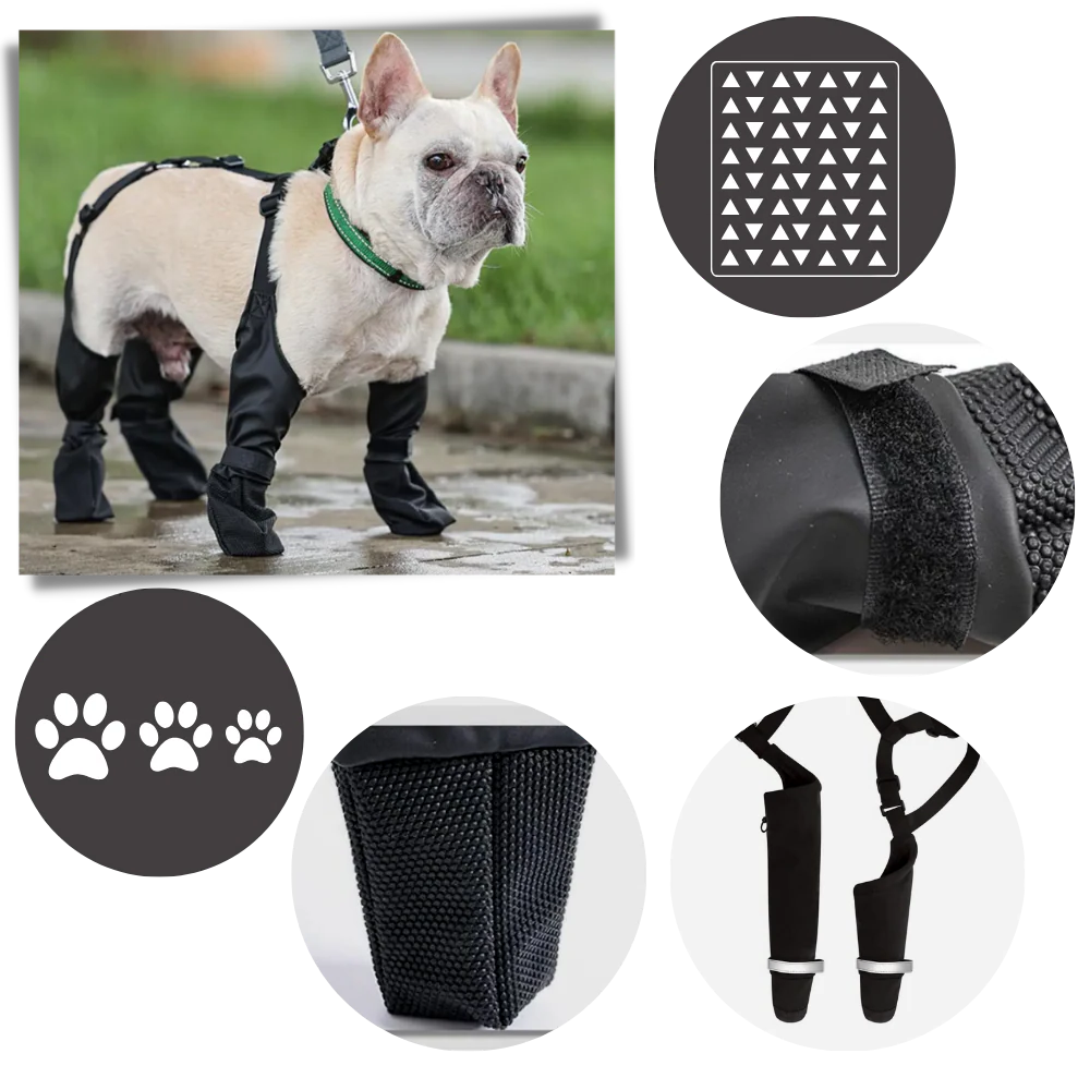 Waterproof Dog Suspenders Boots