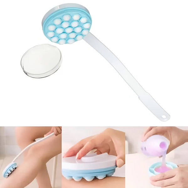 Long Handled Back Lotion Applicator and Massager – Easy Reach Roll-On Dispenser for Smooth Skin