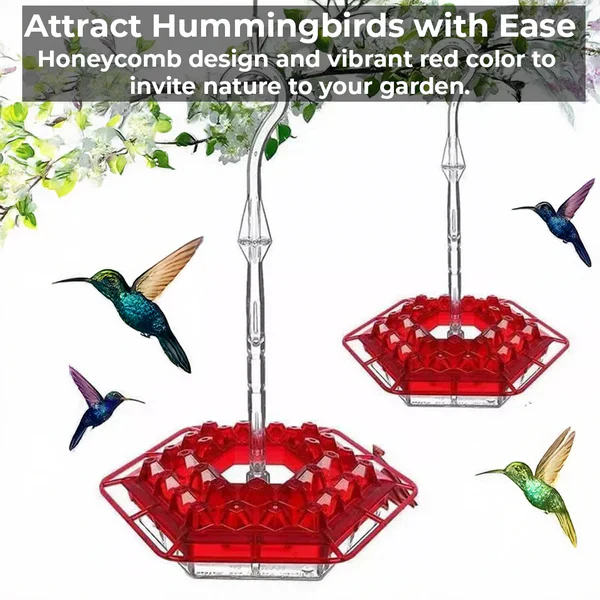 Ant-Proof Hummingbird Feeder with 30 Bee-Resistant Ports