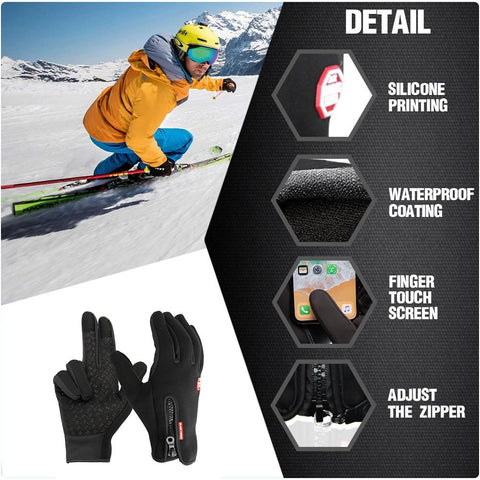 Thermal Gloves Warming Cycling Bike Ski Gloves for Men and Women