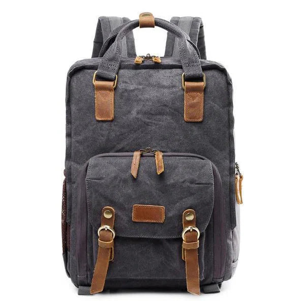 Waterproof Waxed Canvas Camera Backpack