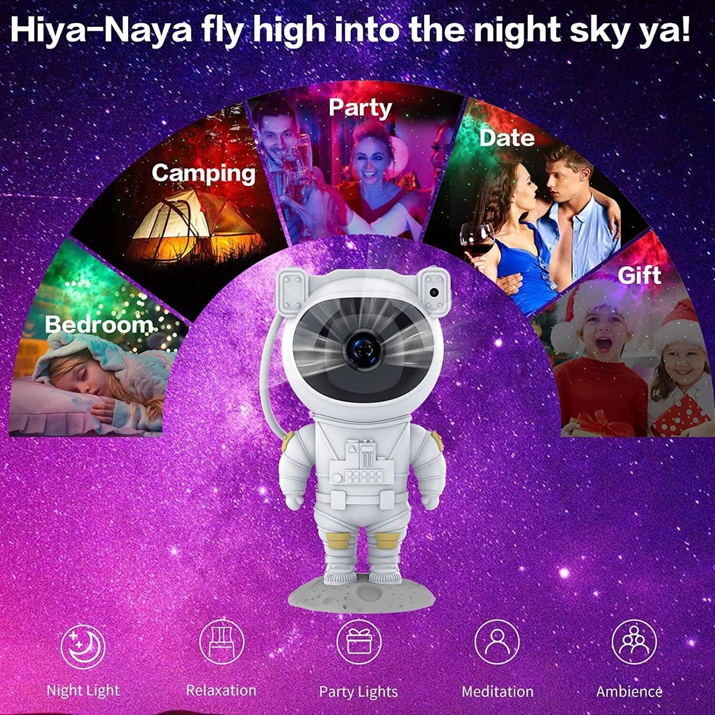 Astronaut Projector Galaxy Starry Sky Night Light