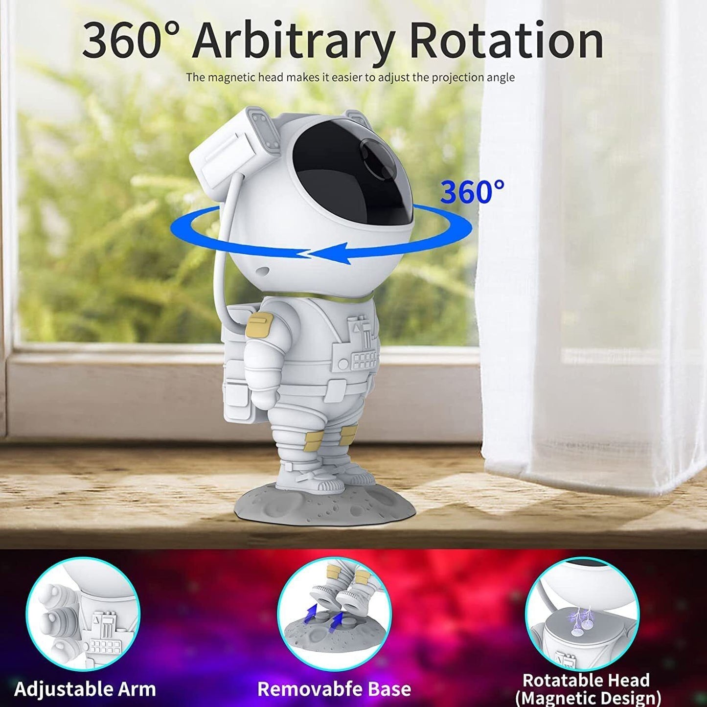 Astronaut Projector Galaxy Starry Sky Night Light