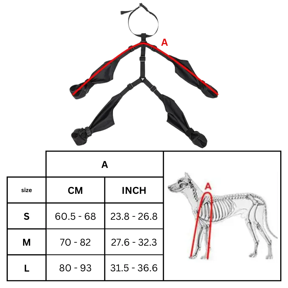 Waterproof Dog Suspenders Boots