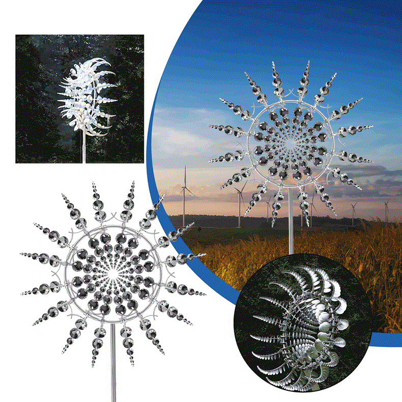 New Anti-Rust Magical Metal Windmill-Kinetic Metal Wind Spinners